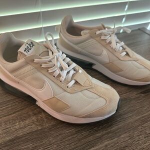 Nike Cream and White Athletic Shoes